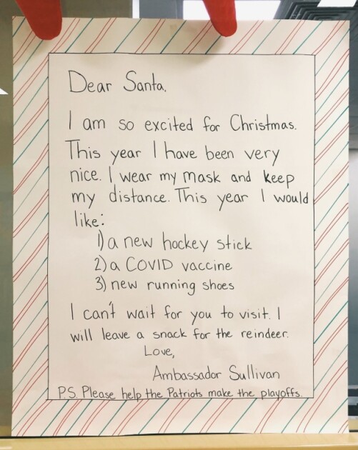 Письмо к Санта Клаусу посла США в России Джона Салливана