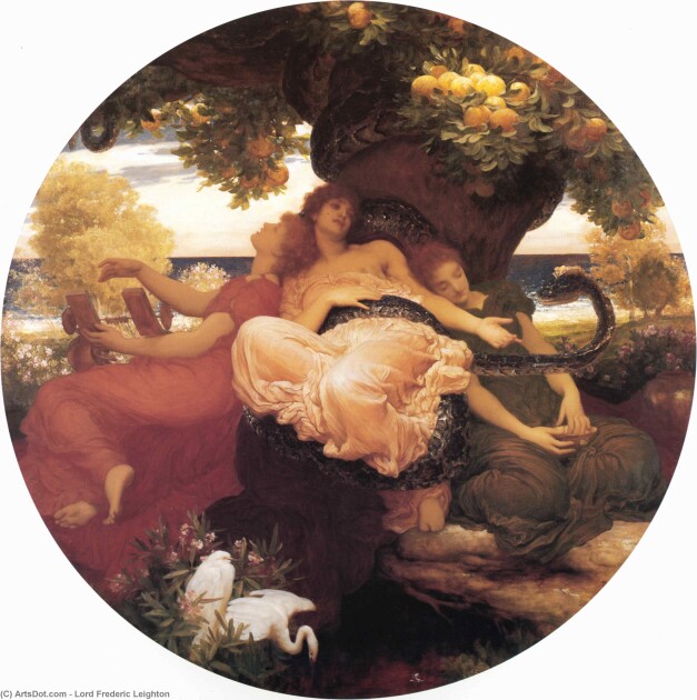 «В саду Гесперид», 1892 г. Художник Фредерик Лейтон