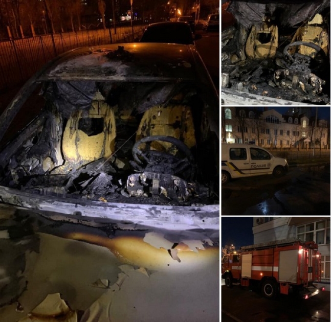 Машина Егора Фирсова после пожара/facebook.com/egor.firsov