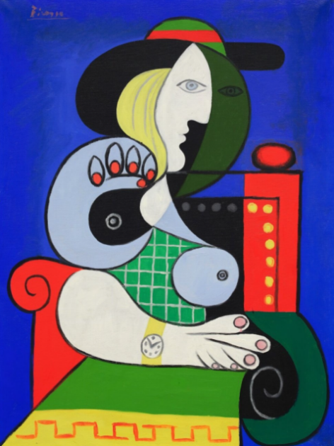 Картина Пабло Пікассо "Жінка з годинником"
