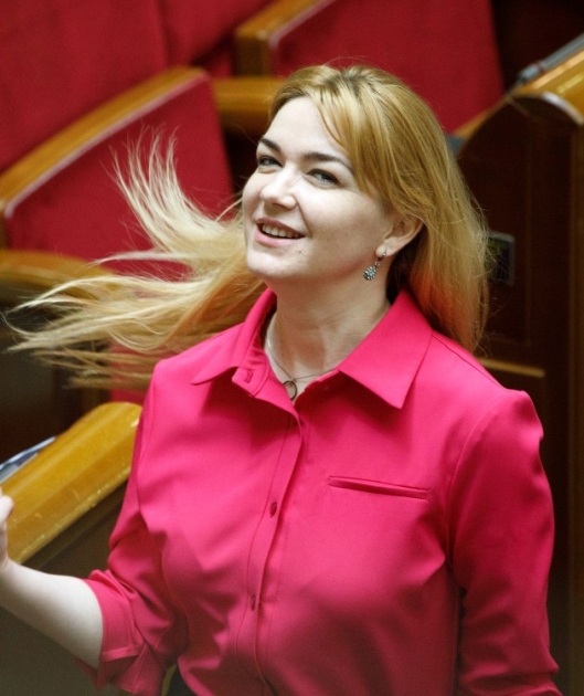 Олена Мошенець в залі Верховної Ради