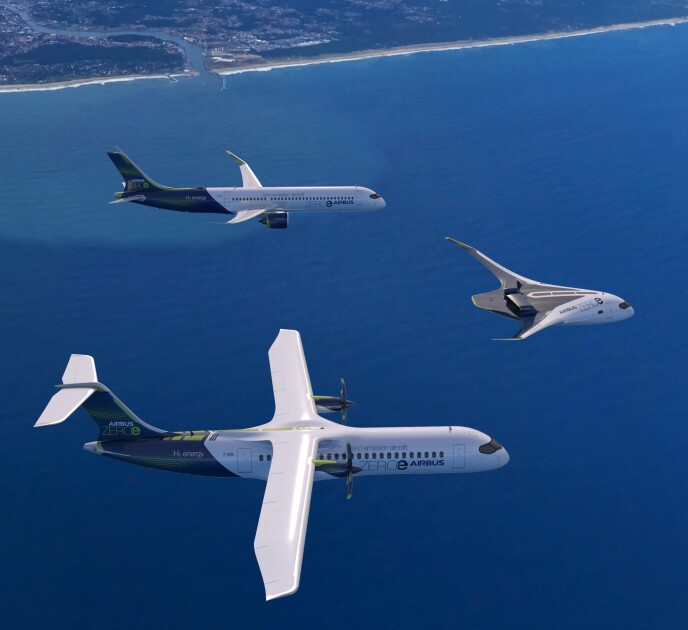Літаки Airbus проекту ZEROe/zip.news