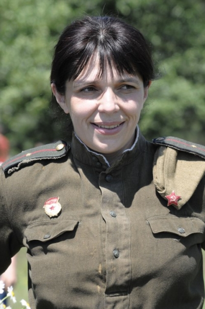 Ольга Богомолец во время реконструкции первого дня Великой Отечественной войны