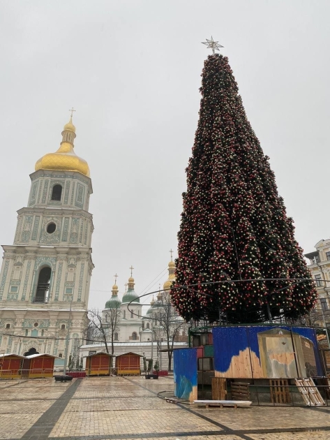 Новогодняя елка на Софийской площади